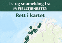 Is- og snømelding fra Fjelltjenesten – rett i kartet