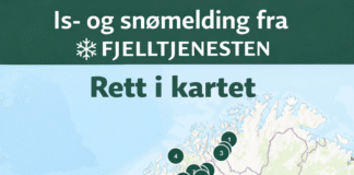 Is- og snømelding fra Fjelltjenesten – rett i kartet